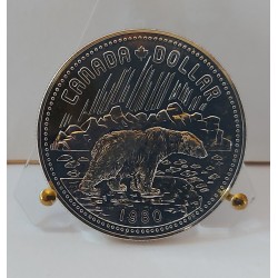 CANADA 1 DOLLARO 1980 SILVER COIN